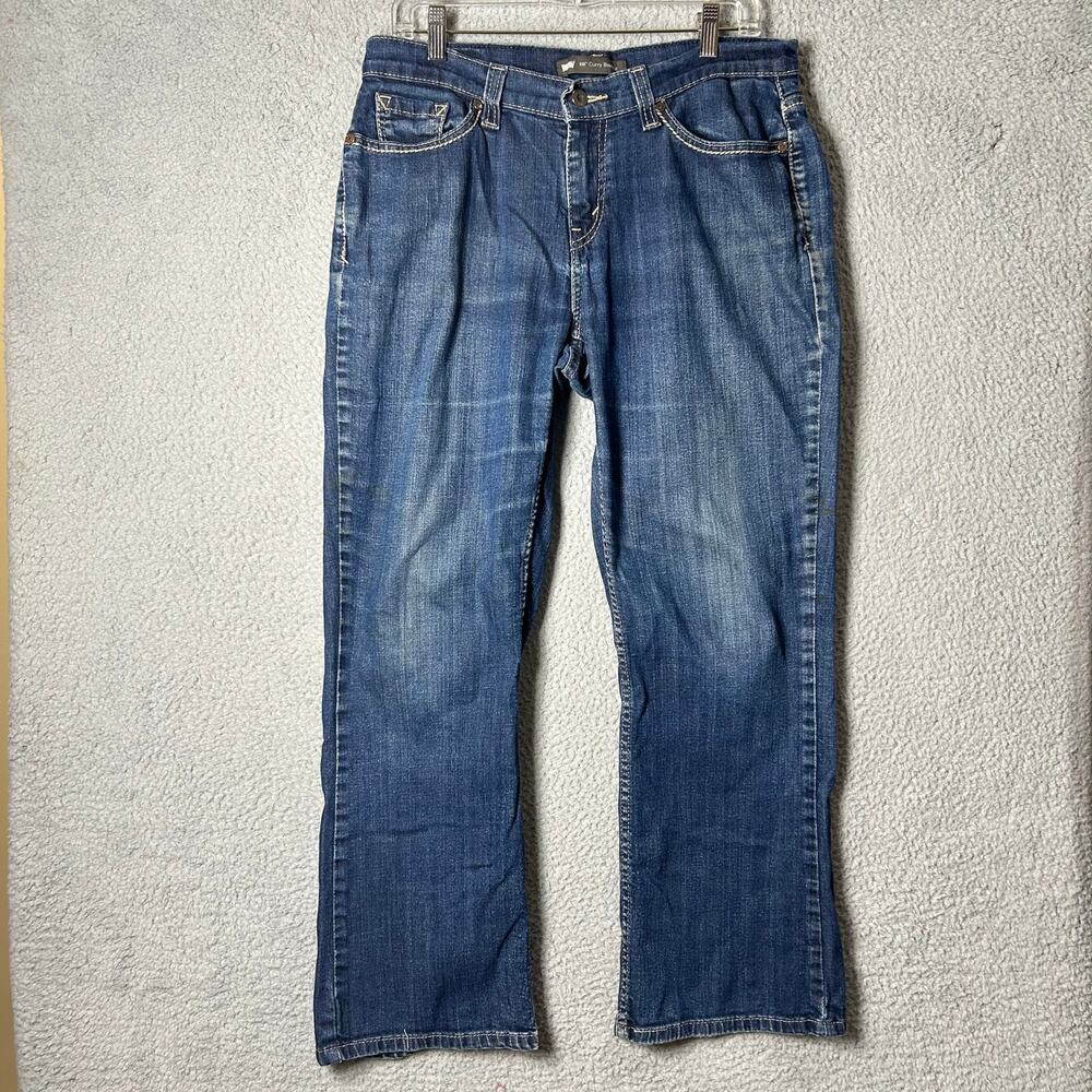 Levis 529 Jeans Women 12S 31x30 (Actual 33 x 28.5) Blue Curvy Boot Cut Jean READ